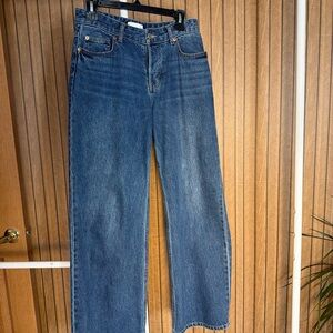 H&M Women's Straight Leg Blue Jeans